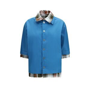 MARBELL Blue Polyamide Dress Women's Shirt
